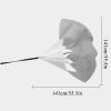 Resistance Parachute Sprint Parachutes, Running Parachute Resistance Trainer, Football/Track and Field Training Resistance Parachute, with Bag(Color:Black) view 2
