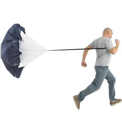 Resistance Parachute 57" Running Power Chute, Resistance Sprint Speed Training Parachute, Athletics Training Tool Equipment with Carrying Pouch(Color:Black)