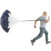 Resistance Parachute 57" Running Power Chute, Resistance Sprint Speed Training Parachute, Athletics Training Tool Equipment with Carrying Pouch(Color:Black) view 1