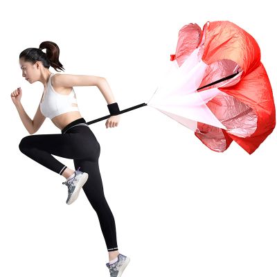 Resistance Parachute Speed Parachute, Running Parachute Resistance Trainer, Football/Track and Field Training Resistance Parachute, for Kids/Adult(Color:Red)
