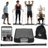 EVO Gym - Portable Home Gym Strength Training Equipment, at Home Gym | All in One Gym - 10 Resistance Bands, Base Holds Gym Bar & Handles for Travel | Portable Gym & Home Exercise Equipment | 320LBS view 1