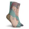 GULTMEE Funny Compression Socks Women and Men,Man And Woman About To Kiss Pop Art Comics Retro Style Halftone Grunge,Best for Circulation,Running,Athletic,Nurse,Travel, -12 inch view 2