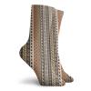 GULTMEE African Fashion Compression Socks,Geometrical African Motifs Rhombuses Tiled Squares,Performance Polyester Cushioned Athletic Crew Socks for Running,Athletic,Multicolor -12 inch view 2