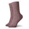 Ethnic Fashion Compression Socks,Asian Leaves With Details South Ethnic Oriental Inspired Paisley Retro,Performance Polyester Cushioned Athletic Crew Socks for Running,Athletic,Burgundy Green -12 inch view 1