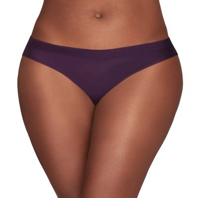 Vanity Fair womens Beyond Comfort Silky Stretch Panties Bikini Style Underwear, Bikini - Sangria, 8 US
