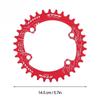 Bicycle Accessories Round Narrow Wide Chainwheel 32T/34T/36T/38T BCD 96MM Chainring Bike Circle Crankset Bike Parts (Color : Red, Size : 34T) view 2