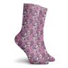 GULTMEE Fashion Compression Socks,Exotic Orchid Branch Tropic Essence Romantic Blossom Bouquet,Performance Polyester Cushioned Athletic Crew Socks for Running,Athletic, -12 inch view 2