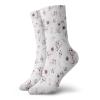Anemone Flower Funny Compression Socks Women and Men,Shabby Chic Spring Pattern Blossoming Bridal Bouquets Romantic,Best for Circulation,Running,Athletic,Nurse,Travel,Baby Pink Lilac Purple -12 inch view 1