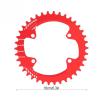 Bicycle Accessories Round Narrow Wide Chainwheel 32T/34T/36T/38T BCD 96MM Chainring Bike Circle Crankset Bike Parts (Color : Red, Size : 38T) view 2