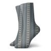 GULTMEE Mandala Fashion Compression Socks,Paisley And Round Motifs South Asian,Performance Polyester Cushioned Athletic Crew Socks for Running,Athletic,Grey Tan Beige -12 inch view 1