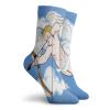Angel Wings Fashion Compression Socks,Cupid Is Aiming From A Bow Love Shoot Of Desire On The Clouds Cartoon,Performance Polyester Cushioned Athletic Crew Socks for Running,Athletic,Blue White -12 inch view 2