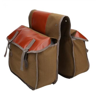 Bicycle Accessories Bike Rear Bag Large Capacity Bicycle Saddle Tail Pouch Outdoor Cycling Mountain Bike Bike Parts (Color : Dark Khaki)