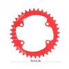 Bicycle Accessories Round Narrow Wide Chainwheel 32T/34T/36T/38T BCD 96MM Chainring Bike Circle Crankset Bike Parts (Color : Red, Size : 36T) view 2
