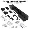 iLSKW Golf Cart Front Inner Basket Mesh Storage Tray Organizer for EZGO TXT & RXV, Clubcar DS & Precedent | Heavy Steel | Extended Additional Storage for Golf Carts view 2
