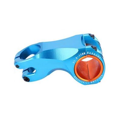 Bicycle Accessories Ultralight Bicycle Stem Aluminum Alloy -17 Degree 70mm Bike Handlebar Stem Diameter 31.8mm 35mm Bike Parts (Color : Blue)