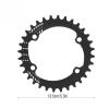 Bicycle Accessories Round Narrow Wide Chainwheel 32T/34T/36T/38T BCD 96MM Chainring Bike Circle Crankset Bike Parts (Color : Black, Size : 32T) view 2