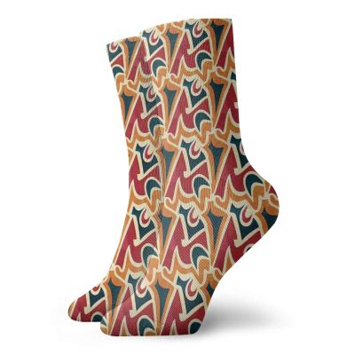 GULTMEE Funky Colorful Cushion Sport Socks,Grungy Chaotic Pattern With Graffiti Art Influences Urban Lifestyle Street Art,Athletic Cushioned Running Performance Crew Socks For Men/Women, -12 inch