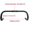 SJHY Bicycle Accessories Bicycle Handlebar Handles Aluminum Alloy Fixed Gear Bike Handlebar Road Handlebar Bent Bar Bike Parts view 2