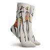 Afro Decor Funny Compression Socks Women and Men,African Group Clan Dancers Ethnic Characters In Sketchy Festival Hand Drawn Artwork,Best for Circulation,Running,Athletic,Nurse,Travel,Multi -12 inch view 2