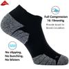 CWVLC Unisex Cushioned Compression Athletic Ankle Socks Multipack, 6-pairs Black, XL (13.5-15.5 W US/ 12-14 M US) view 3