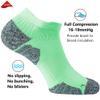 CWVLC Unisex Cushioned Compression Athletic Ankle Socks Multipack, 3-pairs Light-Green, M (7.5-10 W US/ 6-8.5 M US) view 3