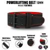 Beast Power Gear Weight Lifting Belt for Women & Men - Leather Power Belt with Back and Core Support for Weightlifting, Powerlifting, Strength Training, Squat and Deadlift Free Strap view 2