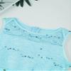 Duoremi Girls Sparkle Belt Sequin Lace Flower Girl Bridesmaid Wedding Party Dresses Ball Gown Light Blue 8 view 3