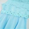 Duoremi Girls Sparkle Belt Sequin Lace Flower Girl Bridesmaid Wedding Party Dresses Ball Gown Light Blue 8 view 4