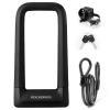 ROCKBROS Bike U Lock, Heavy Duty Anti Theft with Cable Silicone Cover (Max 22.5MM Bike U Lock+Keys+1.2M/4Ft Steel Cable+Mounting Bracket) view 1