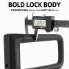 ROCKBROS Bike U Lock, Heavy Duty Anti Theft with Cable Silicone Cover (Max 22.5MM Bike U Lock+Keys+1.2M/4Ft Steel Cable+Mounting Bracket) view 3