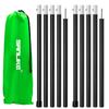 SAN LIKE Aluminum Tent Poles for Tarp - 75in Collapsible Poles for Awnings, Canopy, Rain Fly, Shelter - 2 Sets (5 Sections) view 1