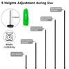 SAN LIKE Aluminum Tent Poles for Tarp - 75in Collapsible Poles for Awnings, Canopy, Rain Fly, Shelter - 2 Sets (5 Sections) view 2