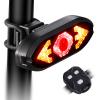 Bike Tail Light with Turn Signals Wireless Remote Control Waterproof Bicycle Rear Light Back USB Rechargeable Ultra Bright Safety Warning Cycling Taillight for Night view 1