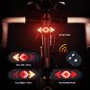 Bike Tail Light with Turn Signals Wireless Remote Control Waterproof Bicycle Rear Light Back USB Rechargeable Ultra Bright Safety Warning Cycling Taillight for Night view 3