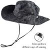 CAMOLAND Camouflage Outdoor Fishing Boonie Hat with Wide Brim UV Protection Summer Safari Sling Bucket Cap UPF 50+ view 3
