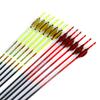 Spine 800 Arrow for 35 Lb Recurve Bow 25 Inch Arrow Target Practice Arrow Hunting Arrow Carbon Arrows Adult Youth Archery Indoor Outdoor Shooting Bullet Tip 12pc view 2