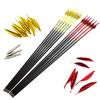 Spine 800 Arrow for 35 Lb Recurve Bow 25 Inch Arrow Target Practice Arrow Hunting Arrow Carbon Arrows Adult Youth Archery Indoor Outdoor Shooting Bullet Tip 12pc view 4