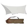 GIBZ Camping Tent Tarp Shelter Waterproof Windproof Lightweight Durable Rainfly Shelter for Snow Beach Camping Outdoor Travel White 360420cm view 1