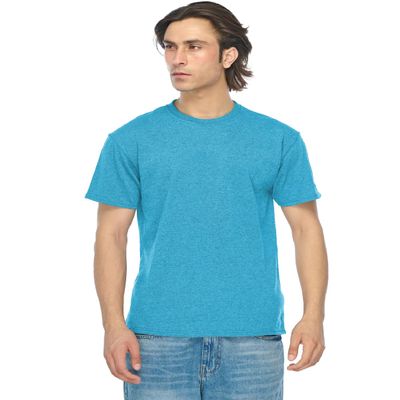 JustBlanks Men's Short Sleeve Tee Shirt Dri-Power Athletic Performance Crew Neck T-Shirt for Men - California Blue - X-Large