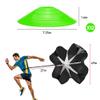 Pro Speed & Agility Training SetIncludes 12 Rung 20ft Adjustable Agility Ladder with Carrying Bag, 12 Disc Cones, 4 Steel Stakes, 1 Resistance Parachute, Use Equipment to Improve Footwork Any Sport view 2