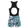 YONGHS Kids Girls Gymnastics Leotards Backless Shorts Jumpsuit Ballet Dance Unitard Sports Biketards Black Lily 6 Years view 4