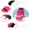SATINIOR 2 Pairs Kids Snow Mittens Waterproof Winter Ski Gloves Warm Thicken Snow Gloves for Girls Boys (Rose Red, Black, 5-8 Years) view 4
