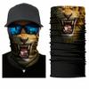 3D Lion Animal Face Neck Gaiter Scarf Seamless Motorcycle Biker Bandana Wind Dust Protection Fishing Hunting Outdoor Headwear view 1