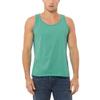 JustBlanks Unisex Adult Sleeveless Tank Top Blend Comfort Jersey 100% Airlume Scoop Neck Tank Top Shirt for Unisex Adults - Teal - Medium view 1