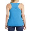 JustBlanks Womens Sleeveless Tank Top for Exercise 4.3-Ounce, 100% Cotton Scoop Neck Tank Top for Women - Heathered Bright Turquoise - X-Small view 2