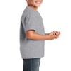 JustBlanks Youth Short Sleeve Tee Dri-Power Active Cotton-Polyester Cotton Performance T-Shirt Crewneck Tee for Big Boys - Athletic Heather - X-Large view 2