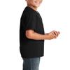 JustBlanks Youth Short Sleeve Tee Dri-Power Active Cotton-Polyester Cotton Performance T-Shirt Crewneck Tee for Big Boys - Black - Medium view 3