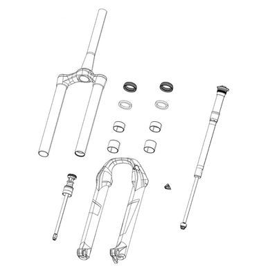RockShox Domain B1 Air Shaft 180mm, 11.4018.111.018