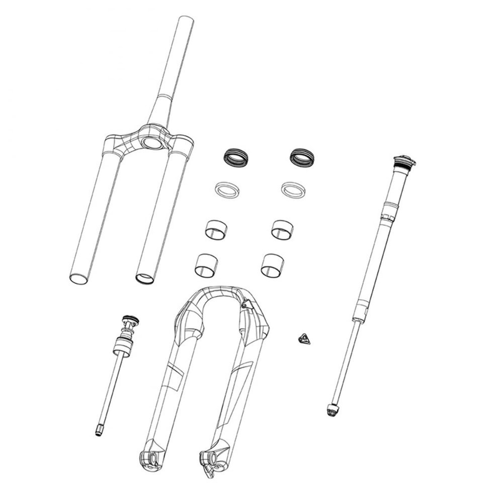RockShox Domain B1 Air Shaft 180mm, 11.4018.111.018
