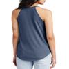 JustBlanks Halter Tank Tops for Women - Sleeveless High Neck Ribbed Knit Tank Top - Top for Women, Athletic Tank Top Navy Frost view 2